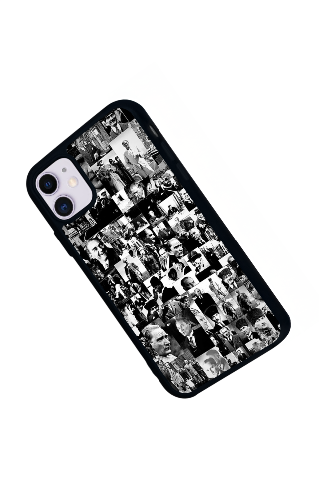 iPhone 11 Uyumlu Mustafa Kemal Ataturk Tasarımlı Glossy Premium Kılıf