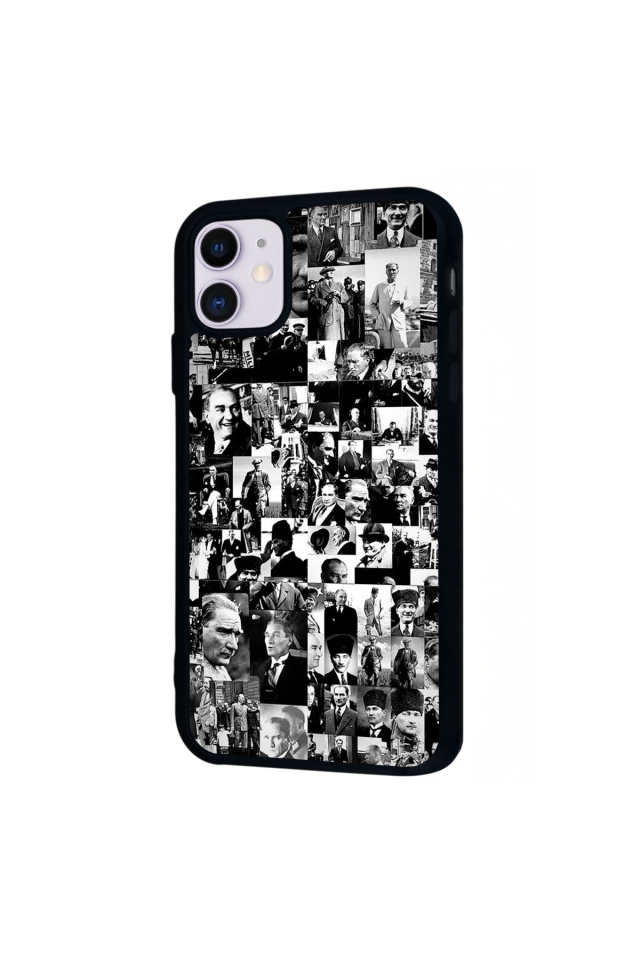iPhone 11 Uyumlu Mustafa Kemal Ataturk Tasarımlı Glossy Premium Kılıf