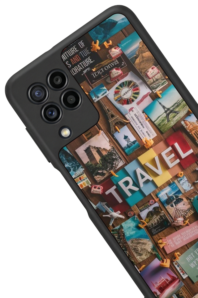 Samsung Galaxy M32 Uyumlu Poster Tasarımlı Glossy Premium Kılıf