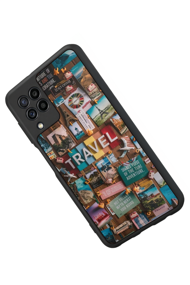 Samsung Galaxy M32 Uyumlu Poster Tasarımlı Glossy Premium Kılıf