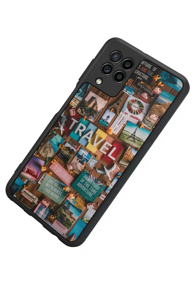 Samsung Galaxy M32 Uyumlu Poster Tasarımlı Glossy Premium Kılıf