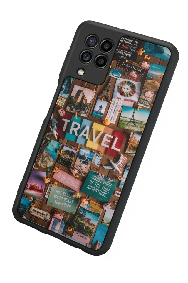 Samsung Galaxy M32 Uyumlu Poster Tasarımlı Glossy Premium Kılıf