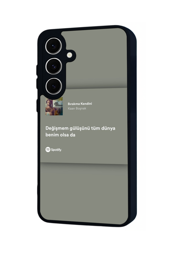 Samsung Galaxy S24 FE Uyumlu Sarki Sozleri Tasarımlı Glossy Premium Kılıf