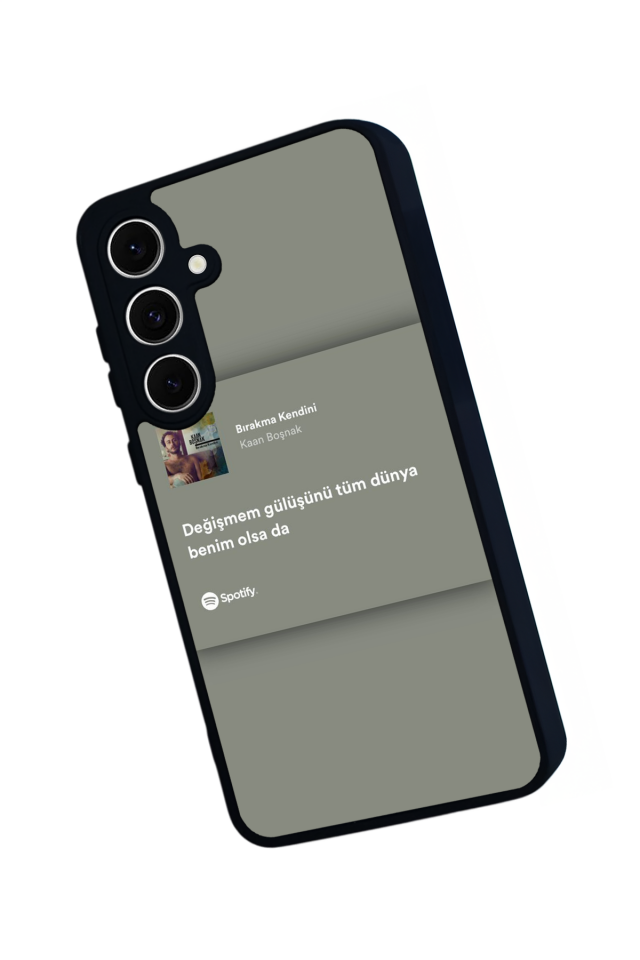 Samsung Galaxy S24 FE Uyumlu Sarki Sozleri Tasarımlı Glossy Premium Kılıf