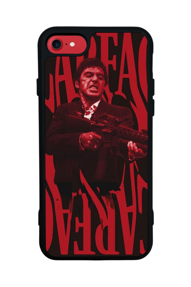 iPhone 8 Uyumlu Scarface Tasarımlı Glossy Premium Kılıf