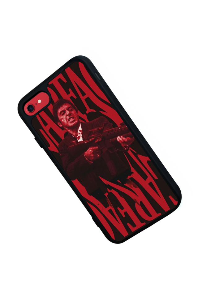 iPhone 8 Uyumlu Scarface Tasarımlı Glossy Premium Kılıf