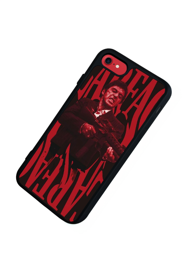 iPhone 8 Uyumlu Scarface Tasarımlı Glossy Premium Kılıf