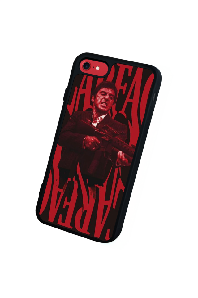 iPhone 8 Uyumlu Scarface Tasarımlı Glossy Premium Kılıf