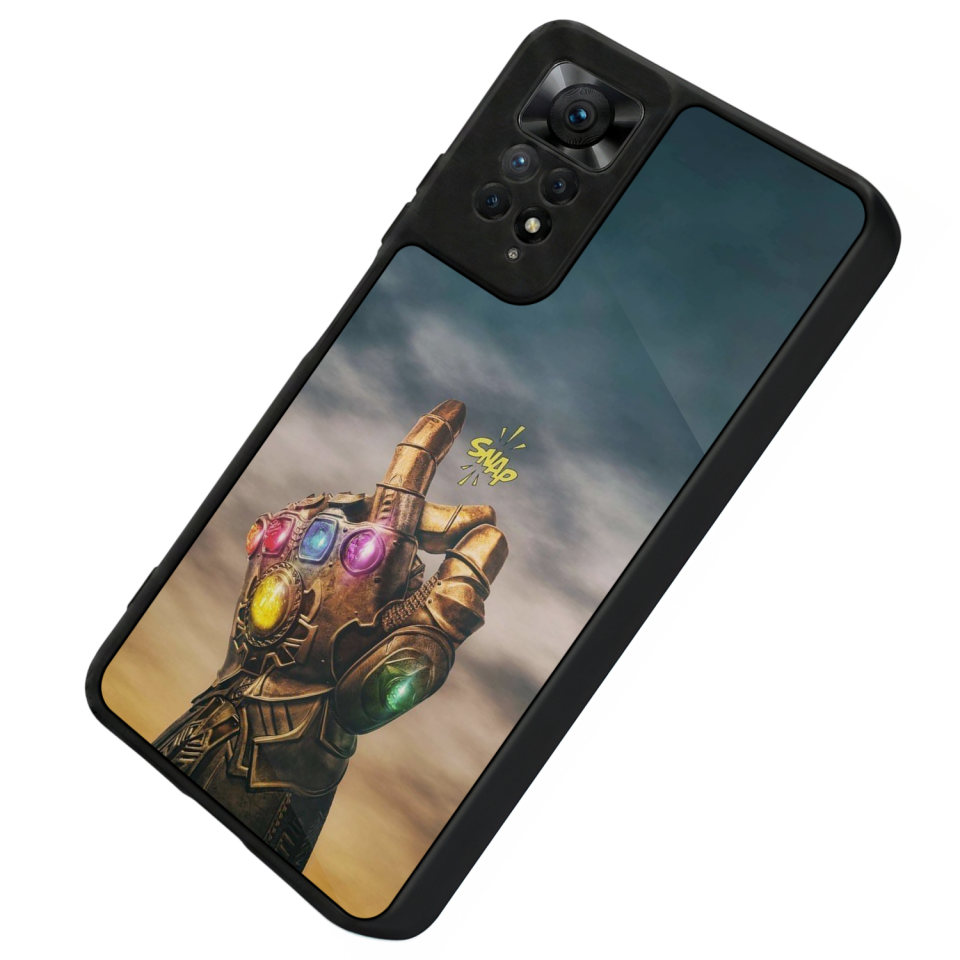Xiaomi Redmi Note 11 Pro Uyumlu Thanos Tasarımlı Glossy Premium Kılıf