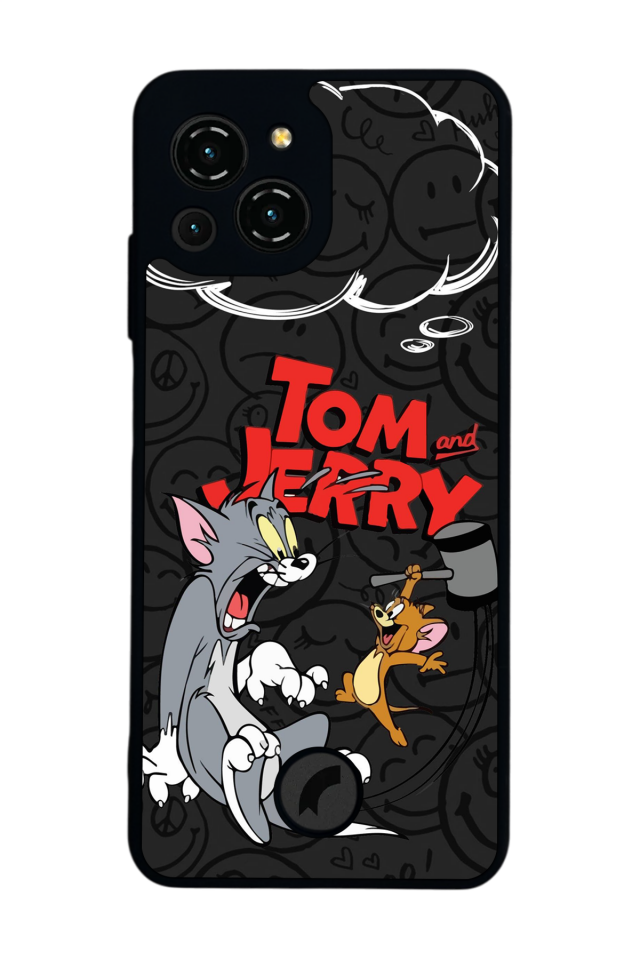 Reeder S23 Pro Max Uyumlu Tom And Jerry Tasarımlı Glossy Premium Kılıf