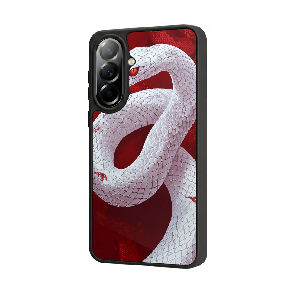 Samsung Galaxy A57 Uyumlu Yılan Tasarımlı Glossy Premium Kılıf