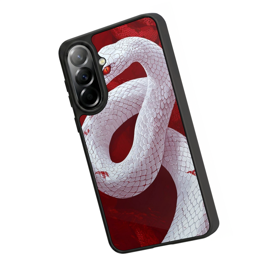 Samsung Galaxy A57 Uyumlu Yılan Tasarımlı Glossy Premium Kılıf