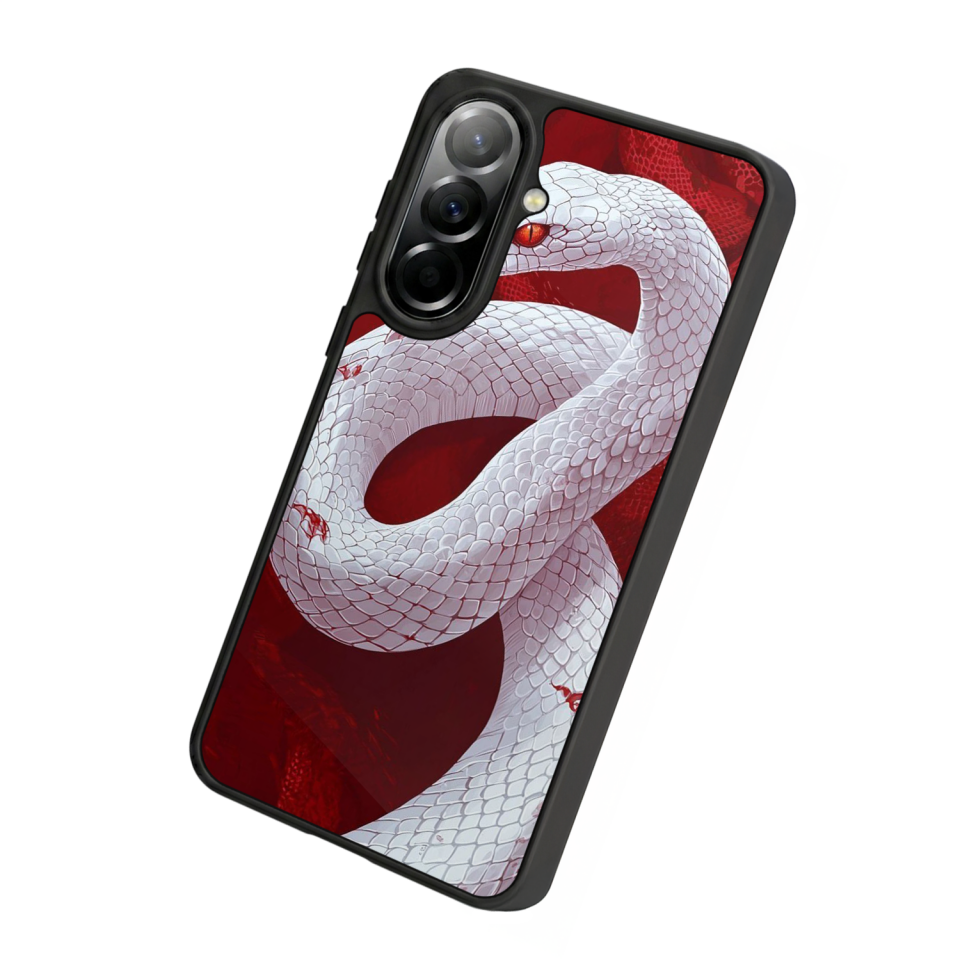 Samsung Galaxy A57 Uyumlu Yılan Tasarımlı Glossy Premium Kılıf