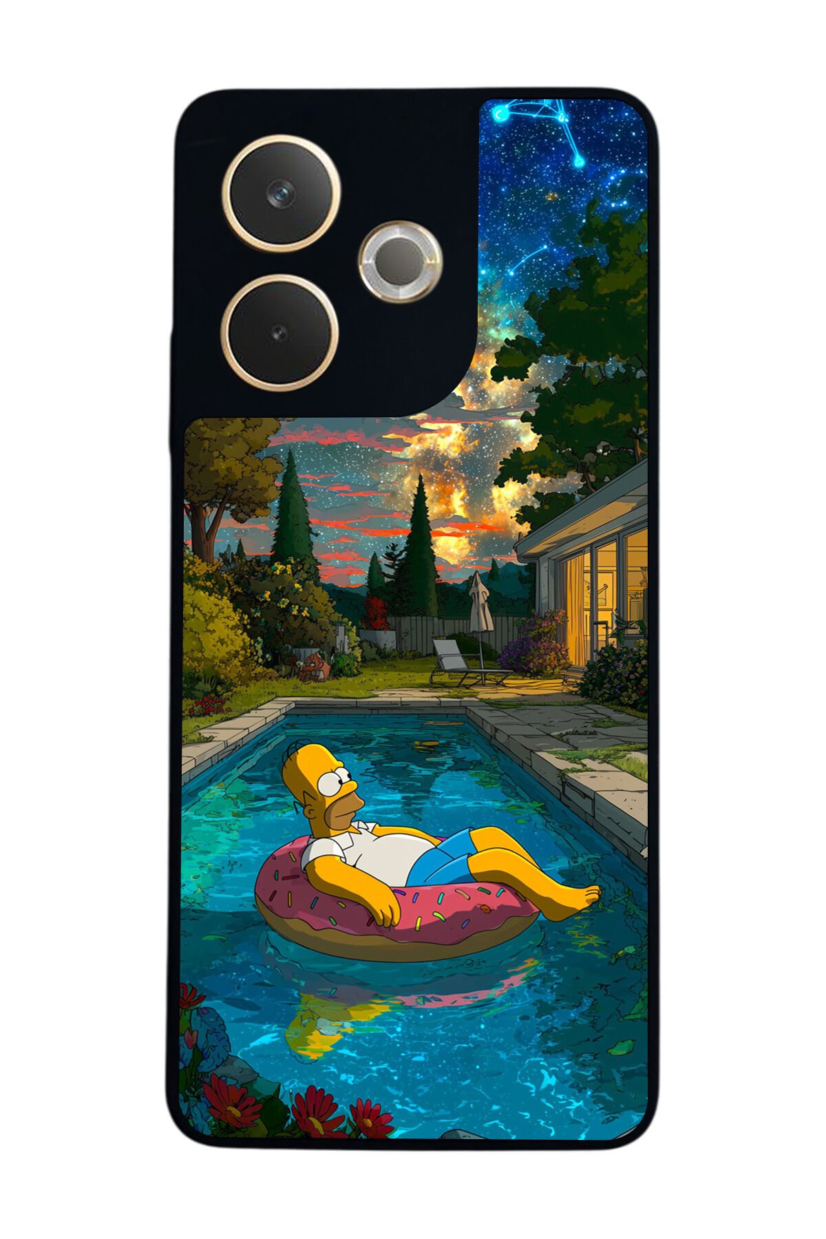 Oppo A5 Pro Uyumlu The Simpsons Tasarımlı Glossy Premium Kılıf