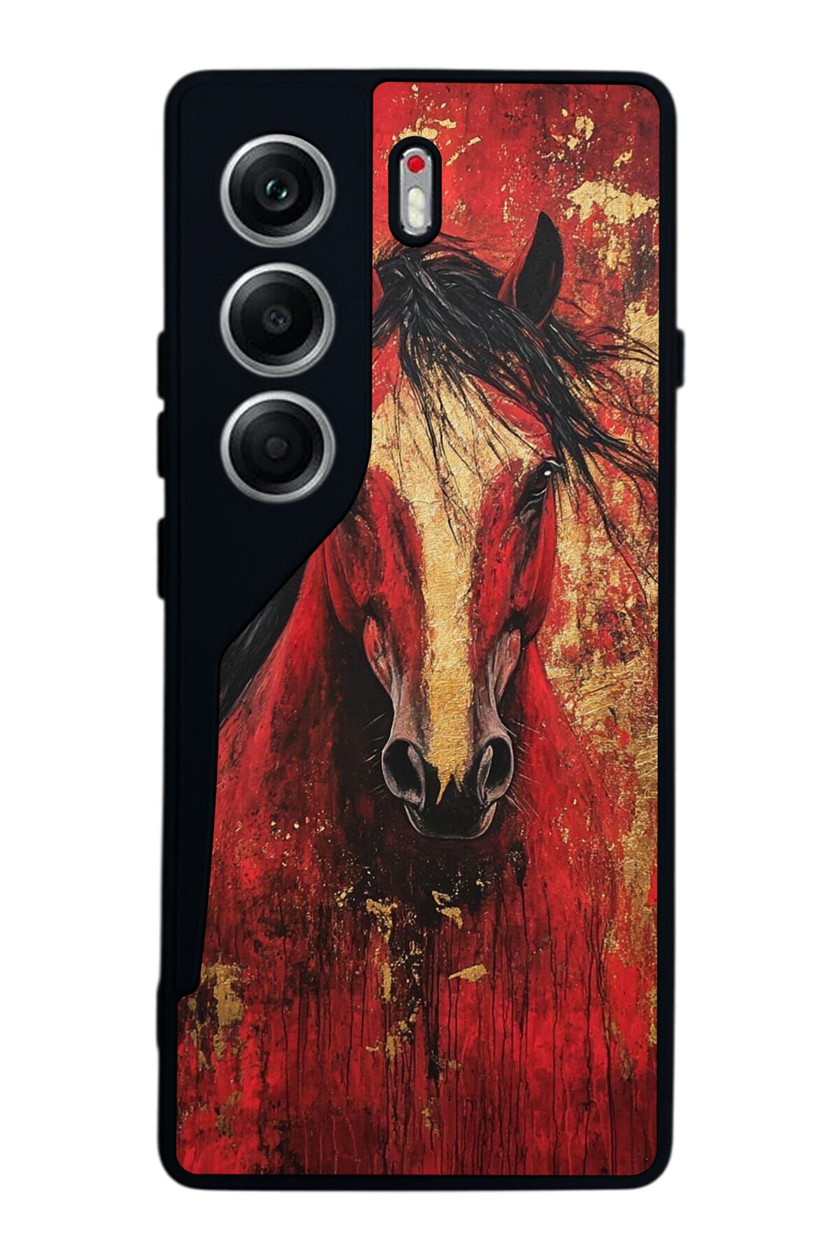 Tecno Camon 40 Uyumlu At Horse Tasarımlı Glossy Premium Kılıf