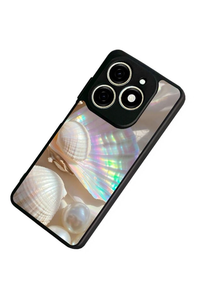 Tecno Spark 20/20C Uyumlu İnci Tasarımlı Glossy Premium Kılıf