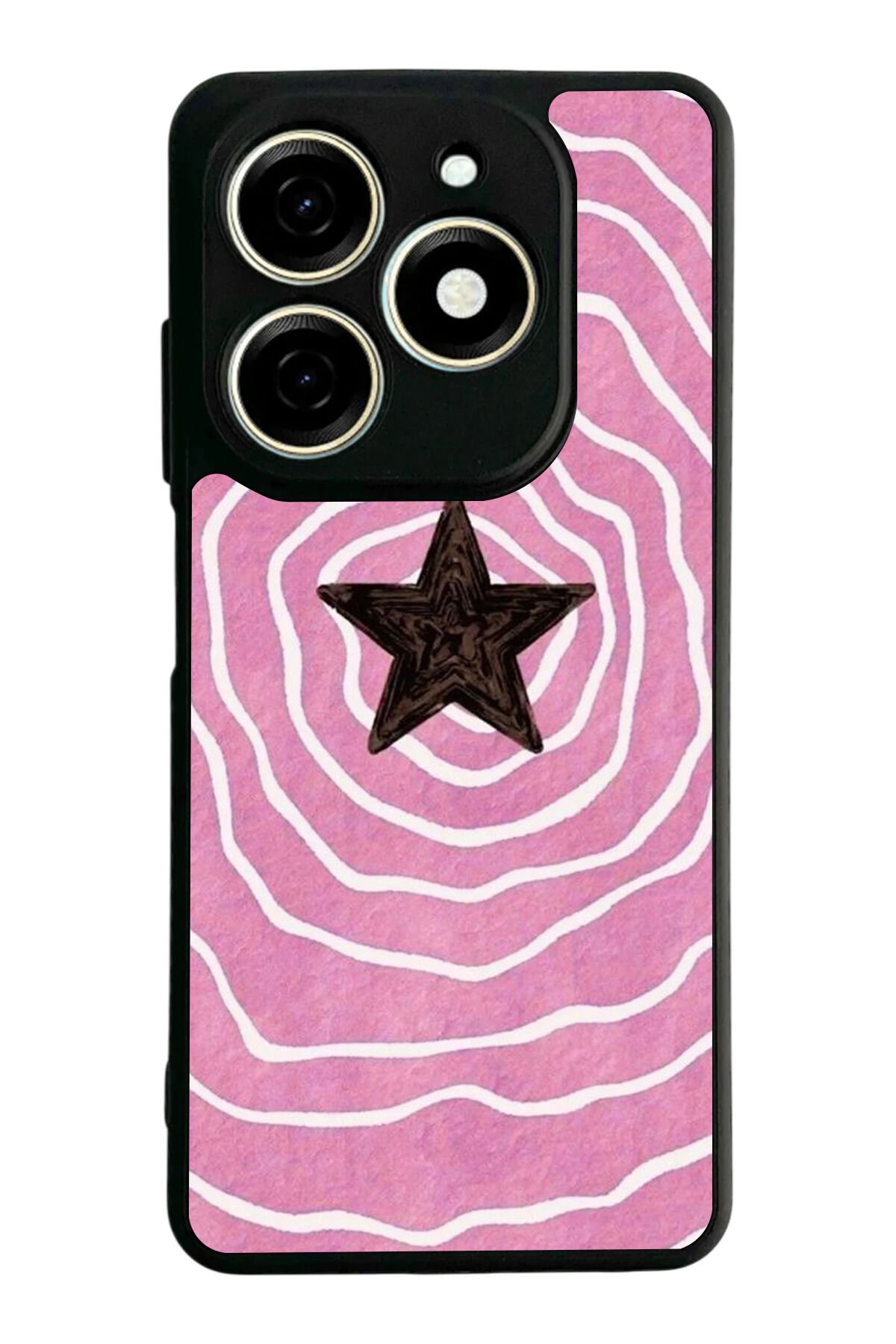 Tecno Spark 20/20C Uyumlu Retro Yildizlar Tasarımlı Glossy Premium Kılıf