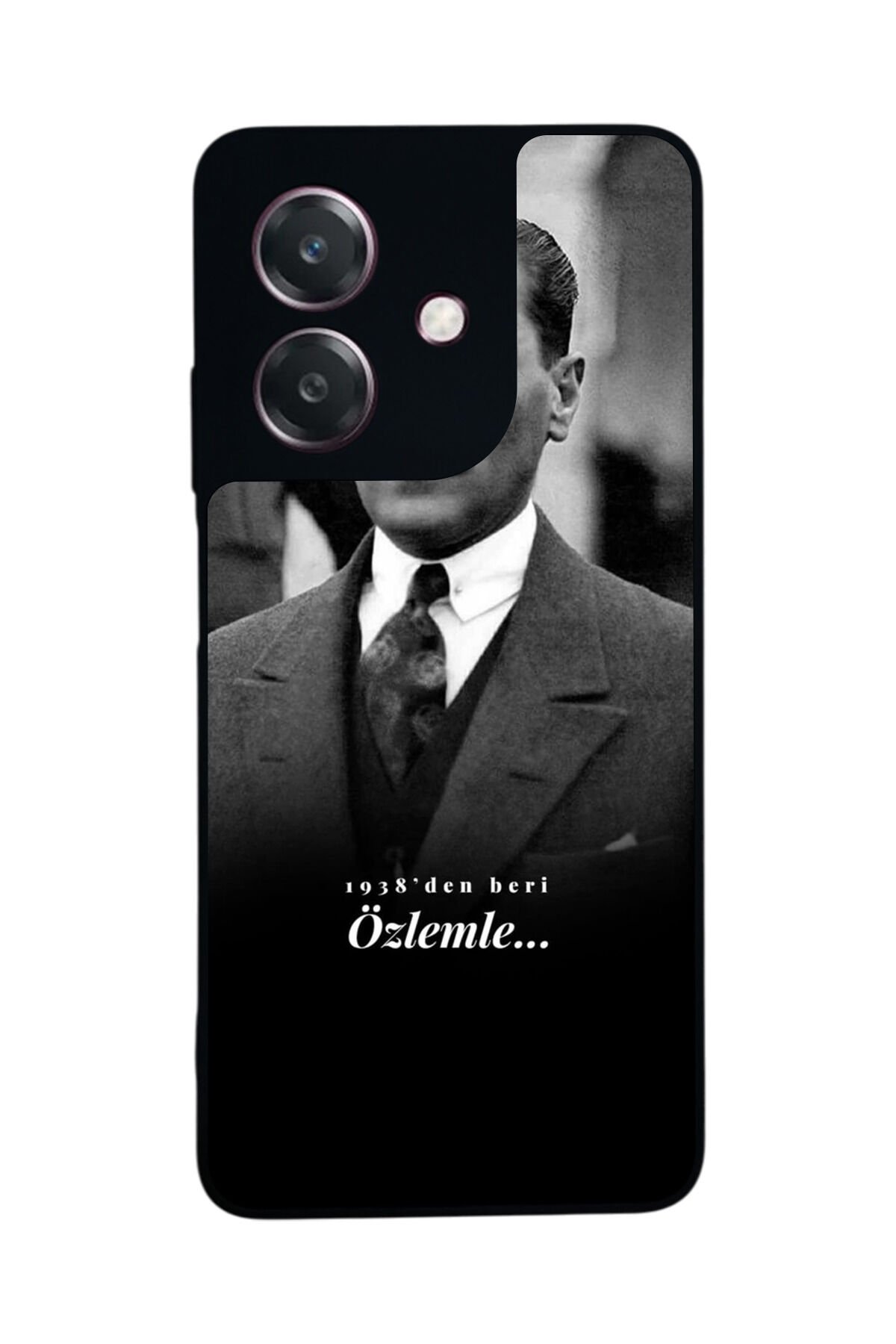 Oppo A3 5G Uyumlu Mustafa Kemal Ataturk Tasarımlı Glossy Premium Kılıf