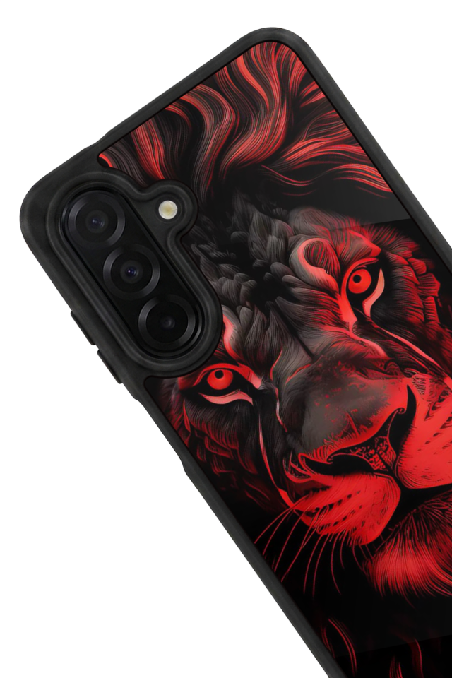 Samsung Galaxy A36 Uyumlu Aslan Tasarımlı Glossy Premium Kılıf