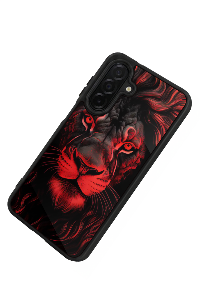 Samsung Galaxy A36 Uyumlu Aslan Tasarımlı Glossy Premium Kılıf