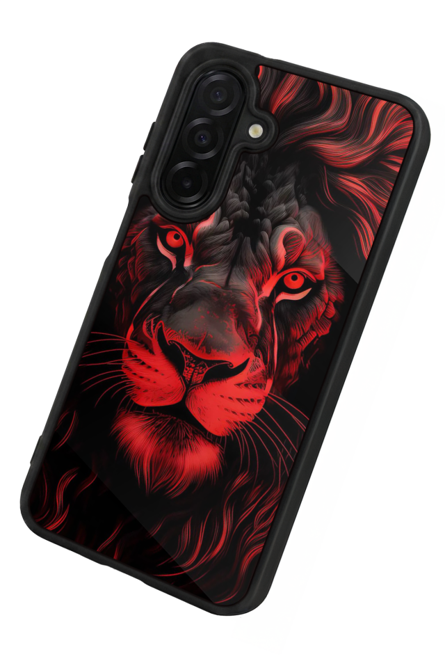 Samsung Galaxy A36 Uyumlu Aslan Tasarımlı Glossy Premium Kılıf