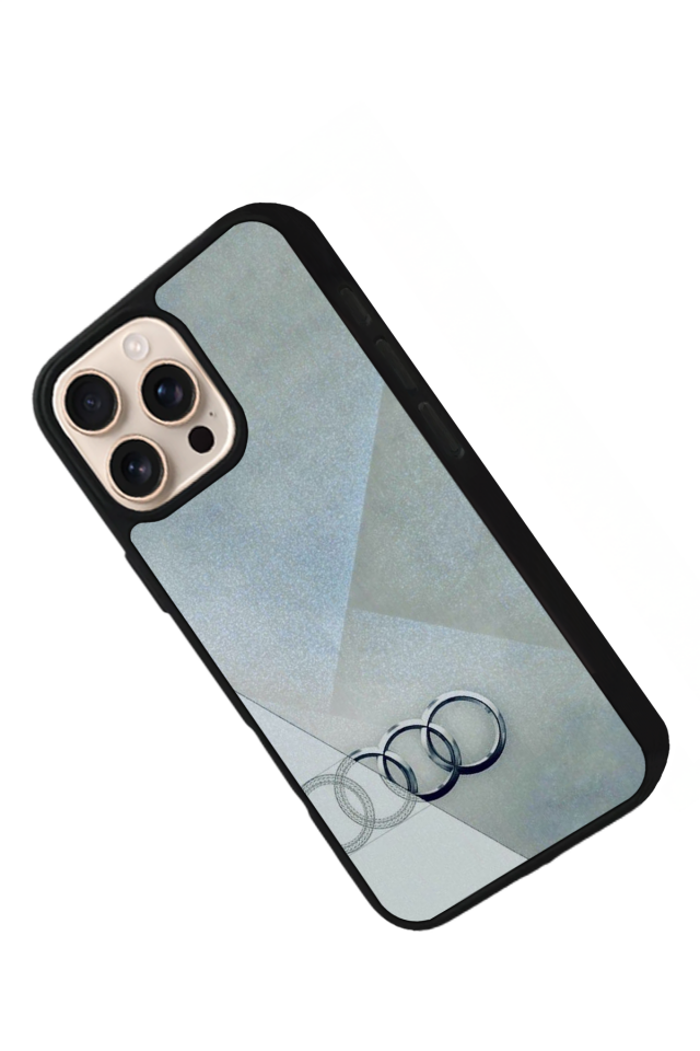iPhone 15 Pro Max Uyumlu Audi Tasarımlı Glossy Premium Kılıf