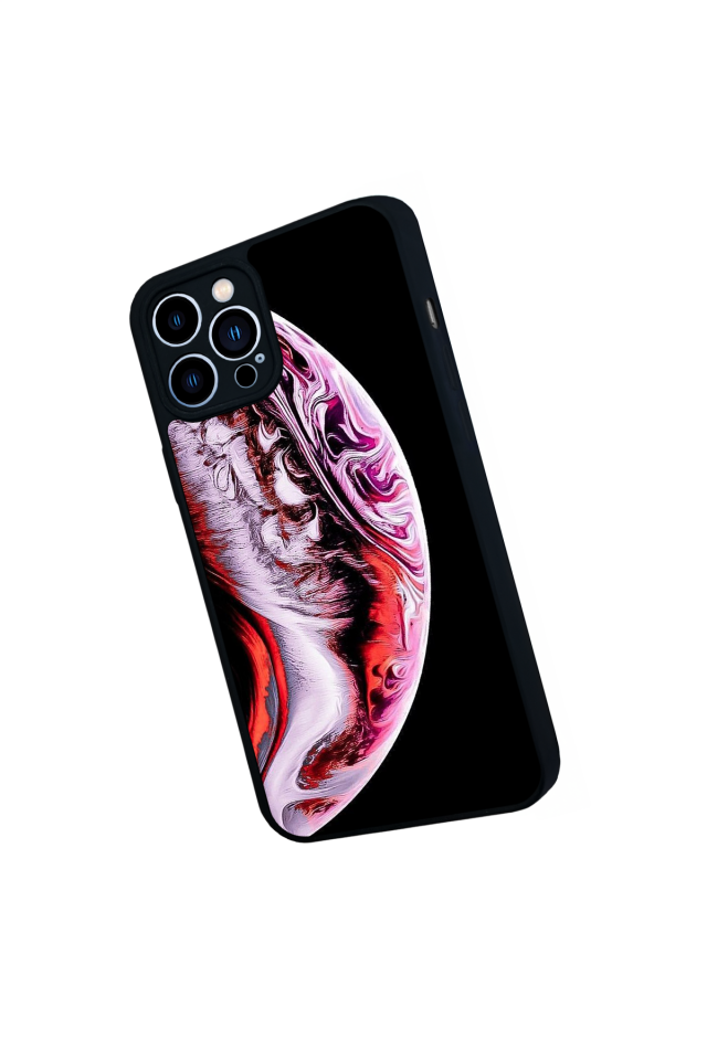 iPhone 12 Pro Max Uyumlu Ay Tasarımlı Glossy Premium Kılıf