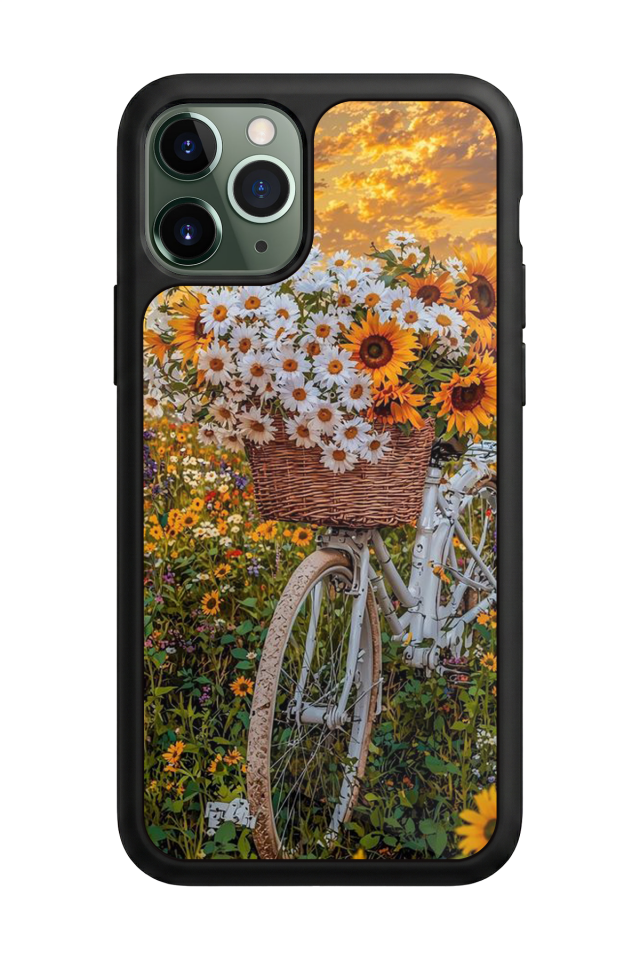 iPhone 11 Pro Uyumlu Cicek Tasarımlı Glossy Premium Kılıf
