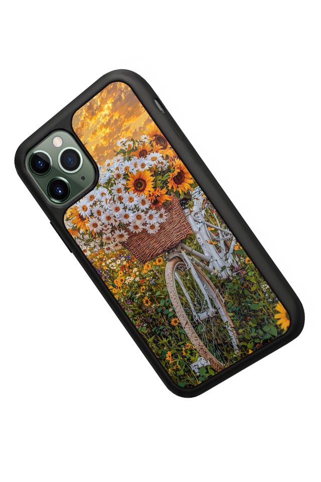 iPhone 11 Pro Uyumlu Cicek Tasarımlı Glossy Premium Kılıf