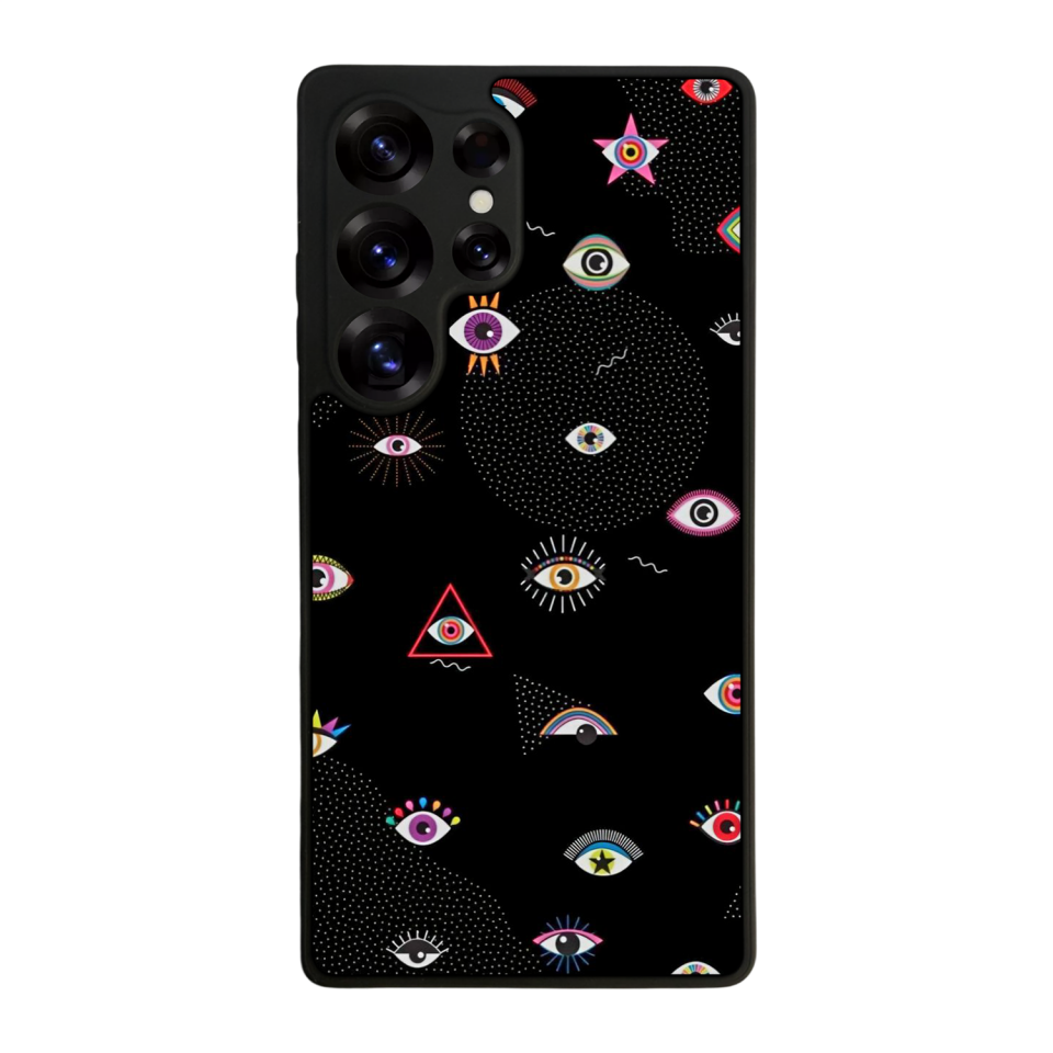 Samsung Galaxy S25 Ultra Uyumlu Göz Tasarımlı Glossy Premium Kılıf