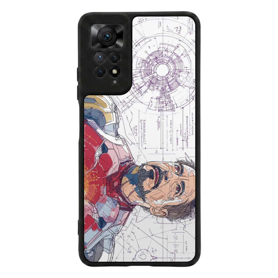 Xiaomi Redmi Note 12 Pro Uyumlu Iron Man ( Demir Adam ) Tasarımlı Glossy Premium Kılıf