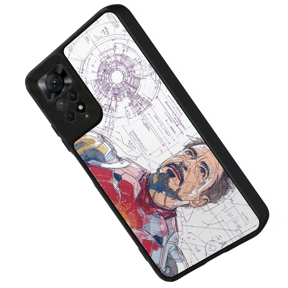 Xiaomi Redmi Note 12 Pro Uyumlu Iron Man ( Demir Adam ) Tasarımlı Glossy Premium Kılıf