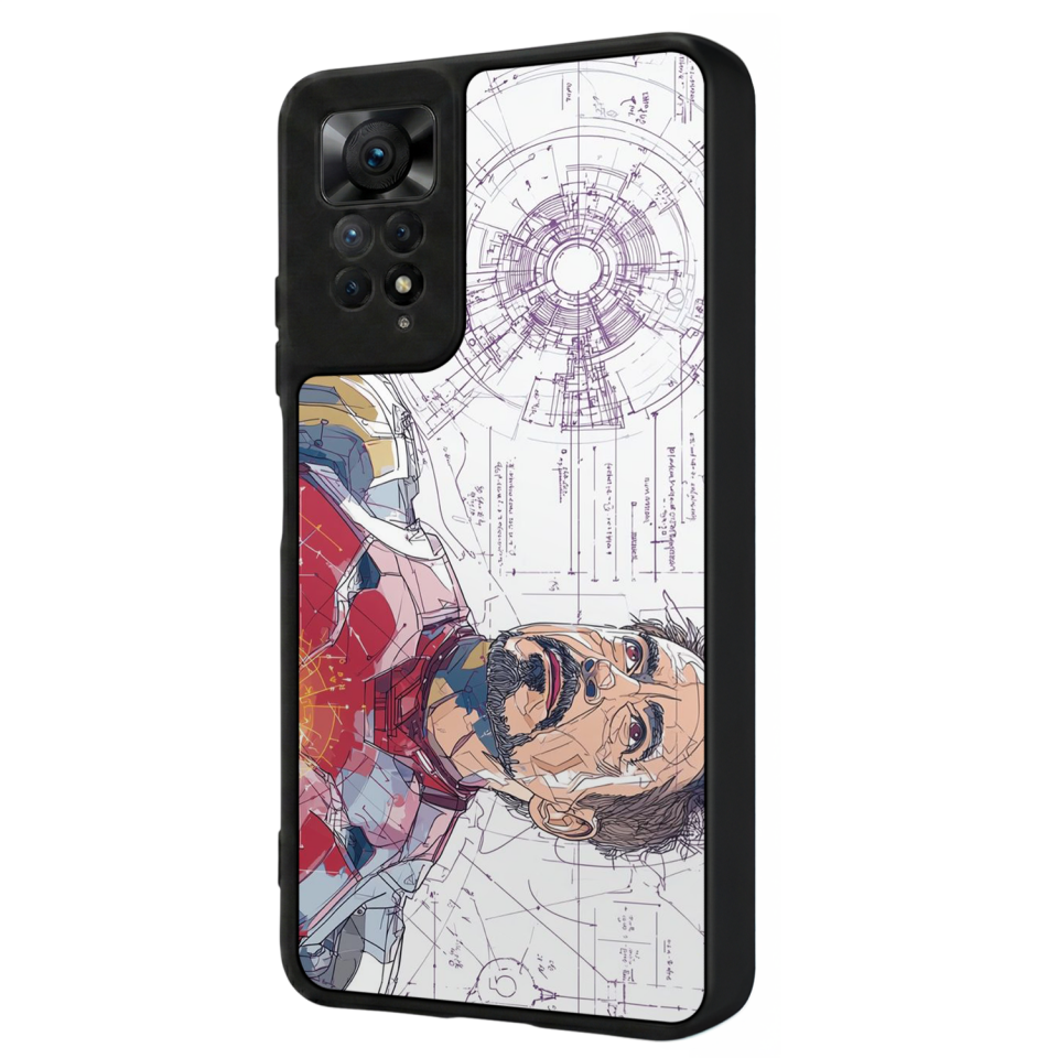 Xiaomi Redmi Note 12 Pro Uyumlu Iron Man ( Demir Adam ) Tasarımlı Glossy Premium Kılıf