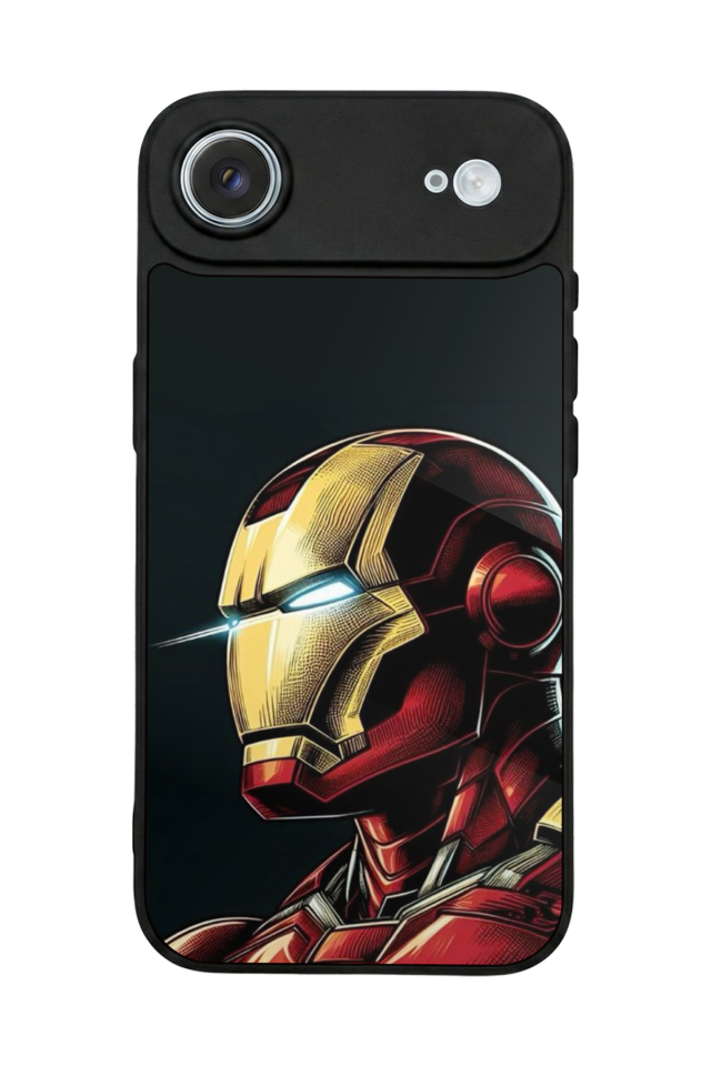 iPhone 17 Air Uyumlu  Iron Man ( Demir Adam ) Tasarımlı Glossy Premium Kılıf