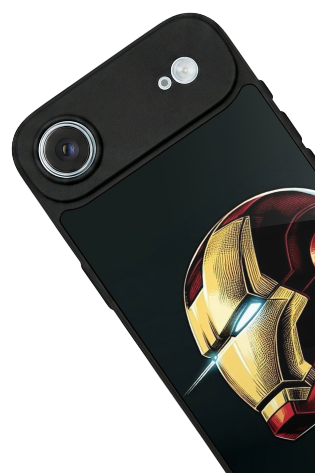 iPhone 17 Air Uyumlu  Iron Man ( Demir Adam ) Tasarımlı Glossy Premium Kılıf