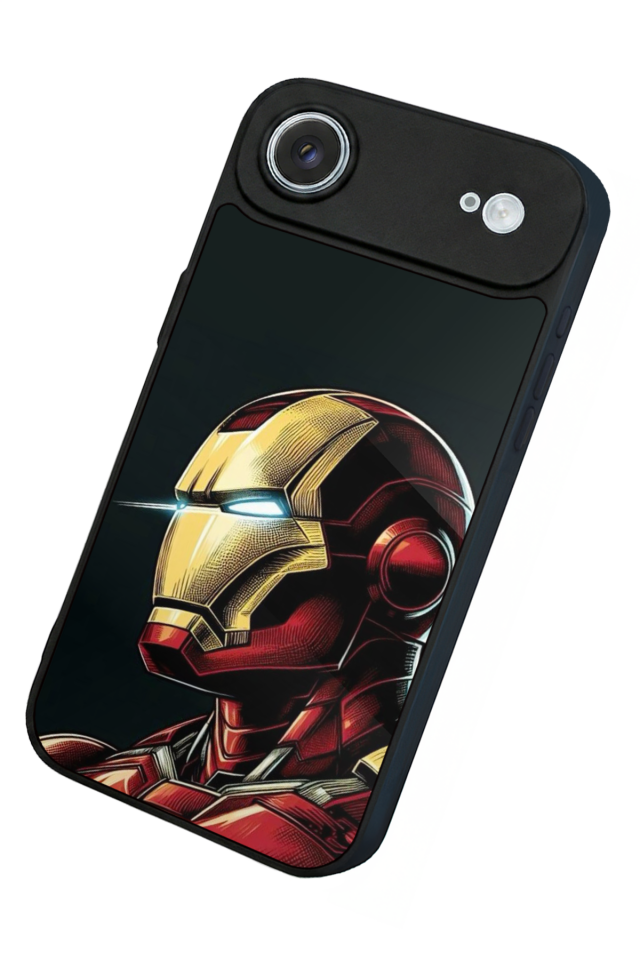 iPhone 17 Air Uyumlu  Iron Man ( Demir Adam ) Tasarımlı Glossy Premium Kılıf