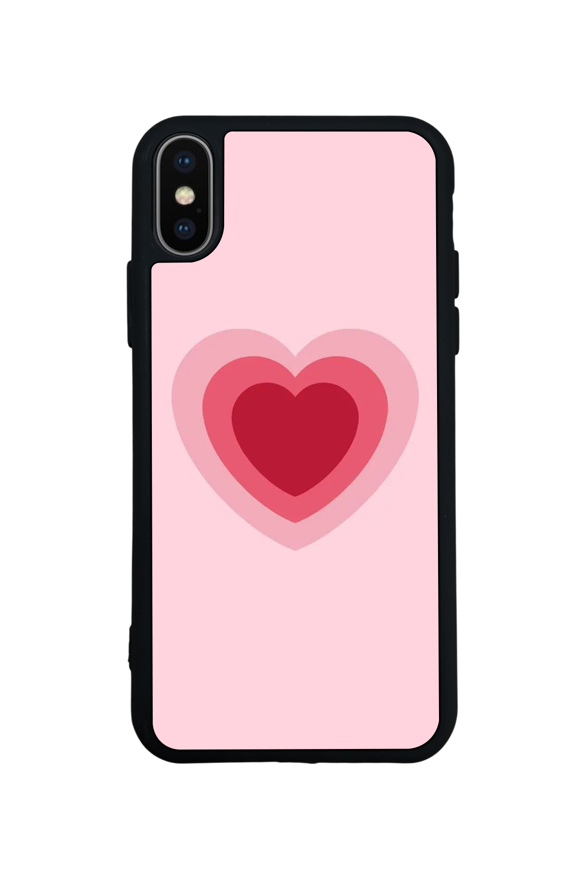 iPhone XS Max Uyumlu Kalp Love Tasarımlı Glossy Premium Kılıf
