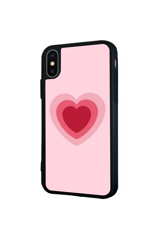 iPhone XS Max Uyumlu Kalp Love Tasarımlı Glossy Premium Kılıf