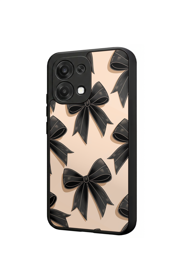 Oppo A6 Pro Uyumlu Kurdele Tasarımlı Glossy Premium Kılıf