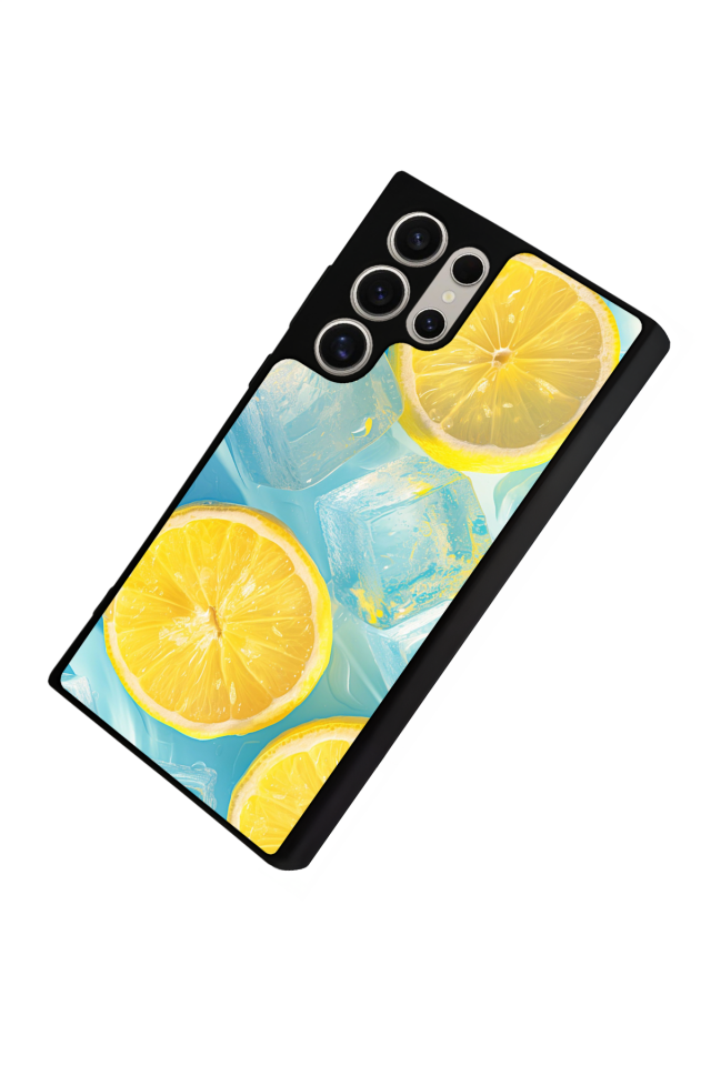 Samsung Galaxy S24 Ultra Uyumlu Limon Tasarımlı Glossy Premium Kılıf