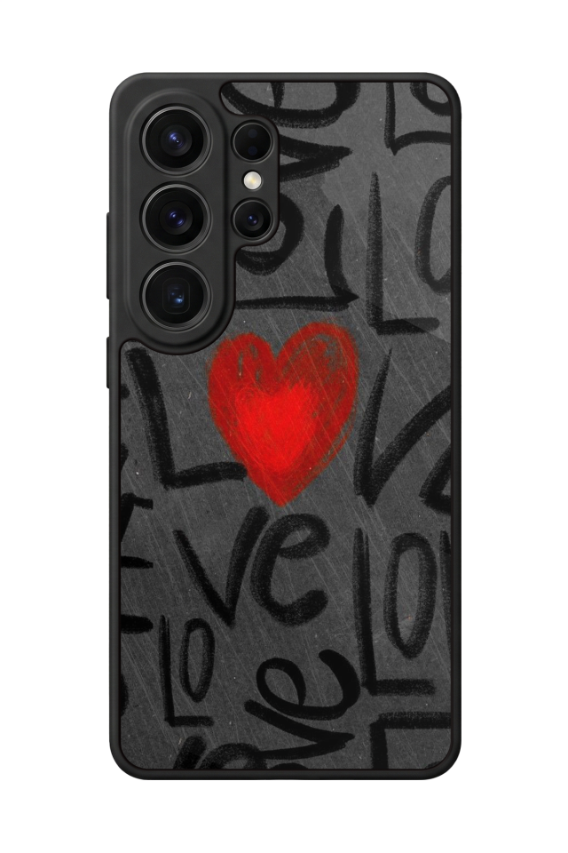 Samsung Galaxy S26 Ultra Uyumlu Love Tasarımlı Glossy Premium Kılıf