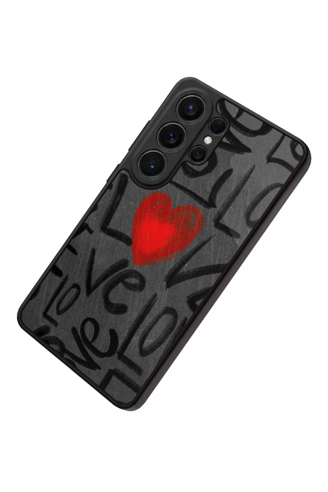 Samsung Galaxy S26 Ultra Uyumlu Love Tasarımlı Glossy Premium Kılıf