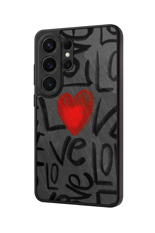 Samsung Galaxy S26 Ultra Uyumlu Love Tasarımlı Glossy Premium Kılıf