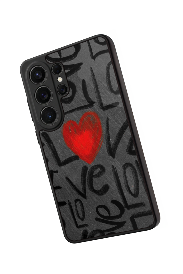 Samsung Galaxy S26 Ultra Uyumlu Love Tasarımlı Glossy Premium Kılıf