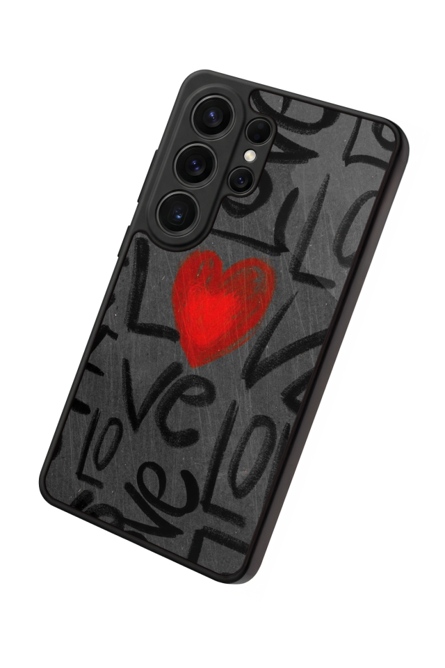 Samsung Galaxy S26 Ultra Uyumlu Love Tasarımlı Glossy Premium Kılıf