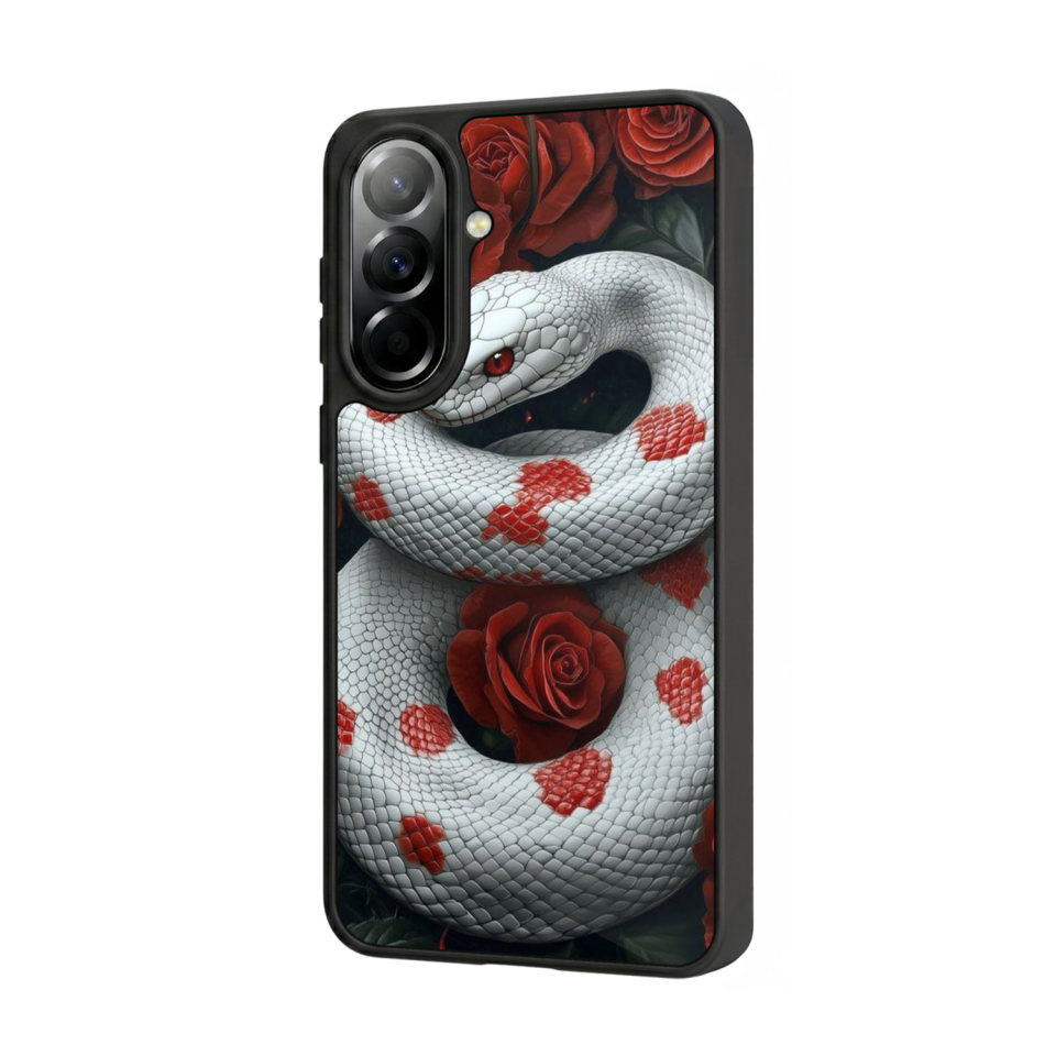 Samsung Galaxy A57 Uyumlu Yılan Tasarımlı Glossy Premium Kılıf