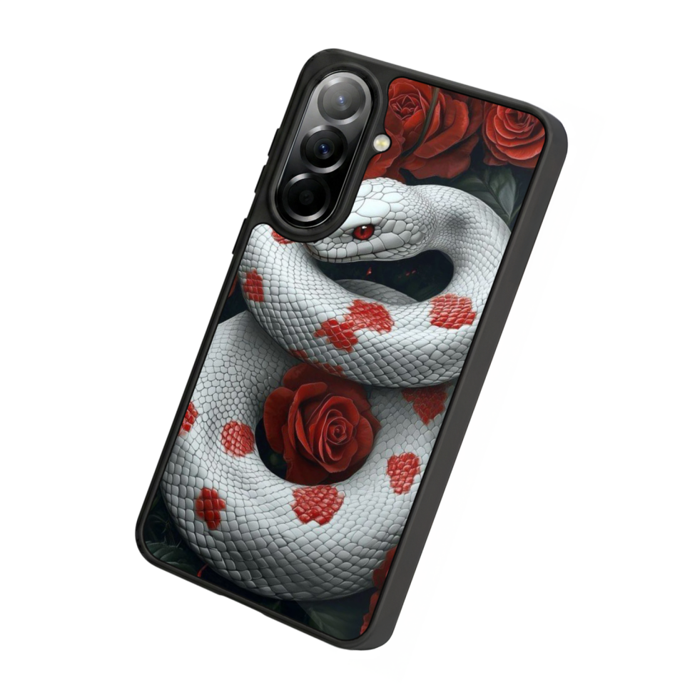 Samsung Galaxy A57 Uyumlu Yılan Tasarımlı Glossy Premium Kılıf