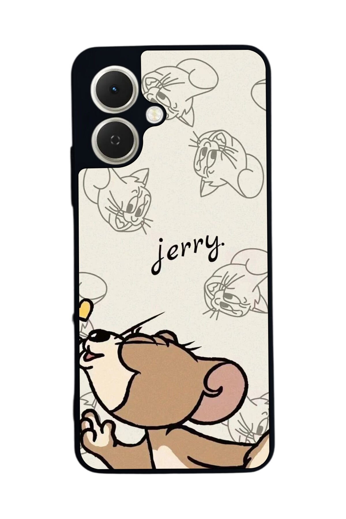 Tecno Spark GO 2 Uyumlu Tom And Jerry Tasarımlı Glossy Premium Kılıf