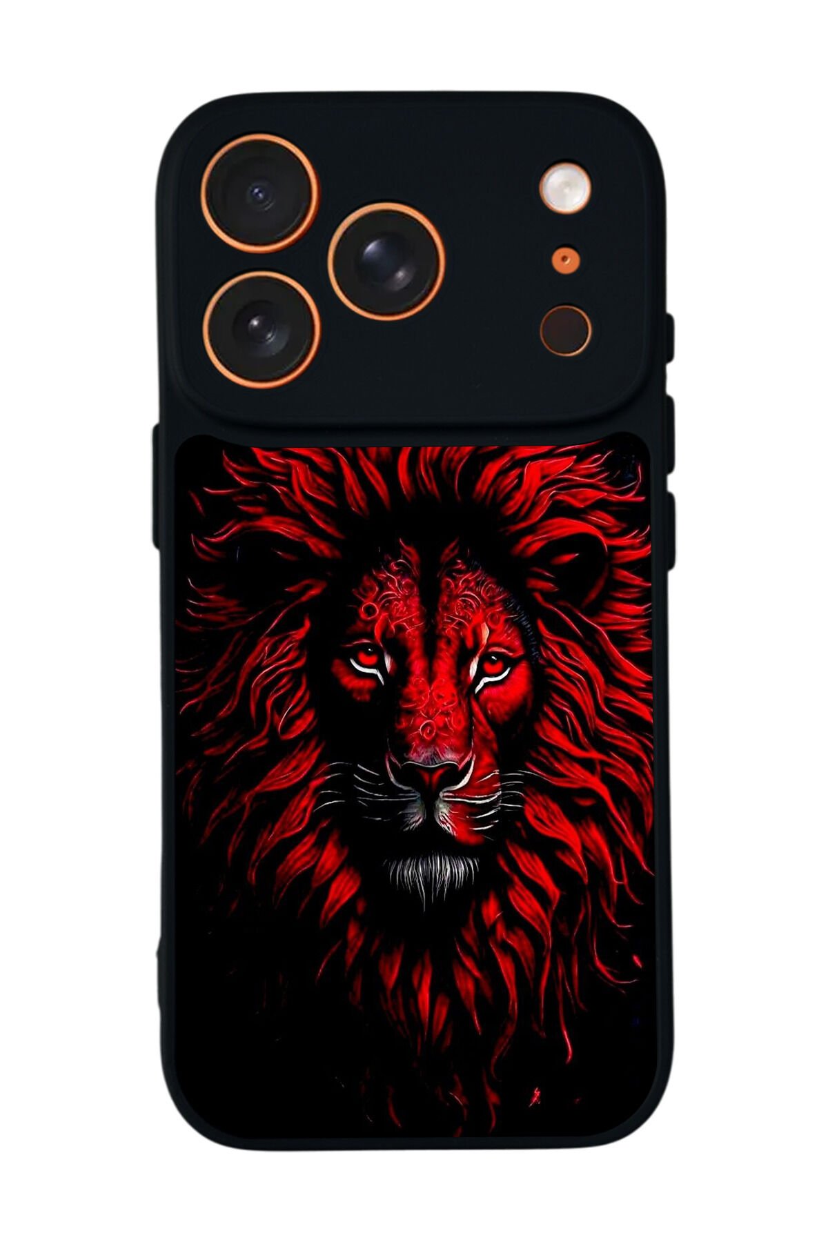 iPhone 17 Pro Max Uyumlu Aslan Tasarımlı Glossy Premium Kılıf