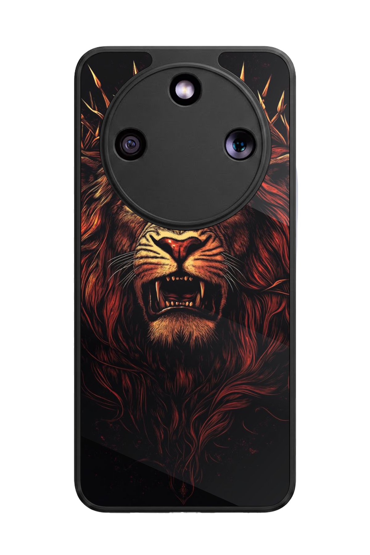 Honor Magic 8 Lite Uyumlu Aslan Tasarımlı Glossy Premium Kılıf